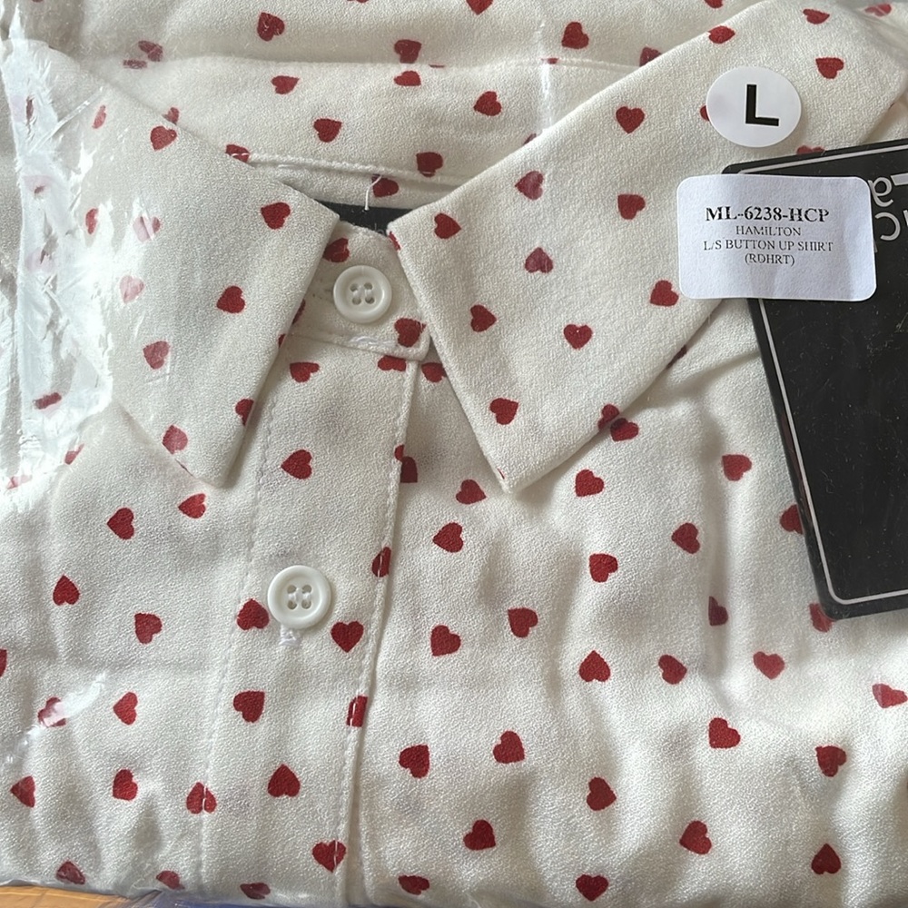 Michael Lauren Hamilton long Sleeve Button Up Shirt Size Large - Picture 3 of 3